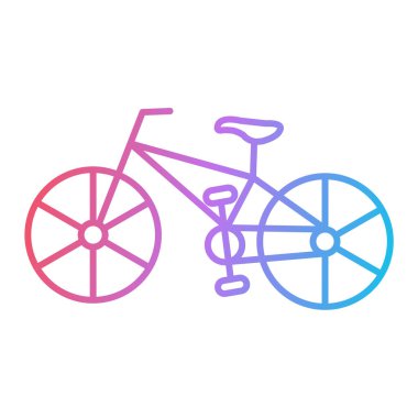 bisiklet ikonu vektör illüstrasyonu