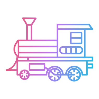 tren simgesi vektör illüstrasyonu