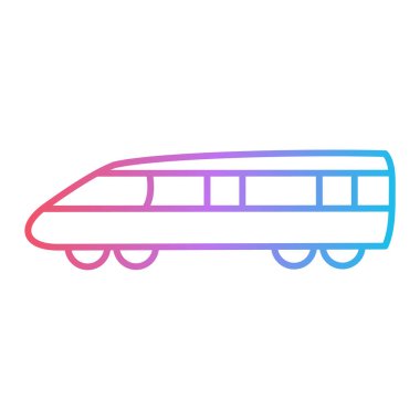 tren simgesi vektör illüstrasyonu