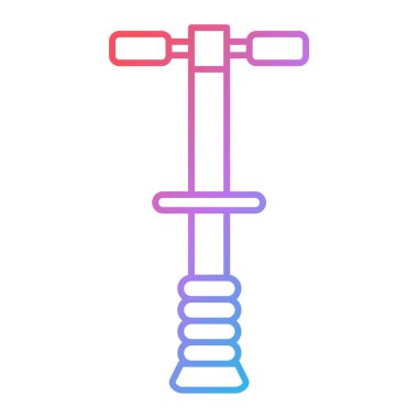 Beyaz arka planda çizgi çekiç simgesi izole edildi. vektör illüstrasyonu