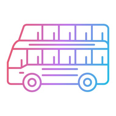 bus simgesi vektör illüstrasyonu