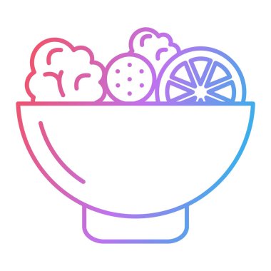 Dondurma çizgisi ikonu. Yiyecek ve içecek teması. Yalnız tasarım. vektör illüstrasyonu