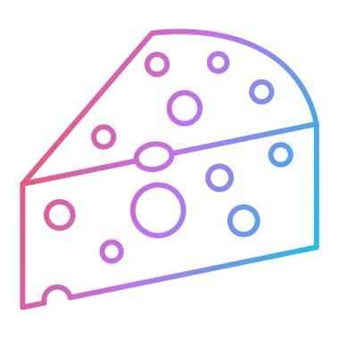 Peynir ikonu. Beyaz arkaplanda izole edilmiş web tasarımı için pizza vektör simgelerinin izometriği