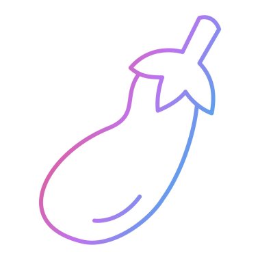 Taze ve organik simgenin vektör çizimi