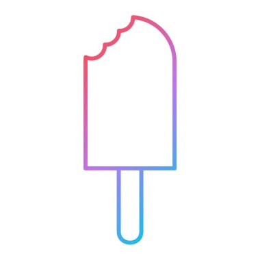 dondurma ikonu vektör illüstrasyonu