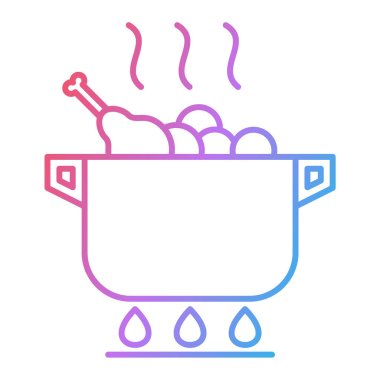 yemek ve içecek vektör illüstrasyon tasarımlı çorba