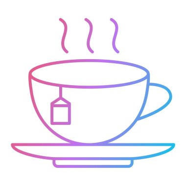 kahve fincanı ikonu vektör çizimi tasarımı