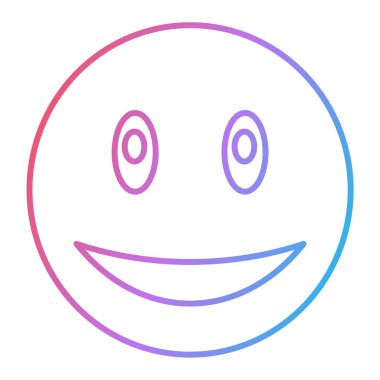 gülen yüz simgesi ikon vektör illüstrasyon tasarımı