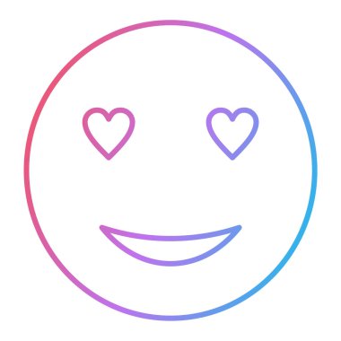 Mutlu yüz simgesi ikon vektör illüstrasyon tasarımı