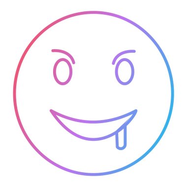 gülen yüz simgesi ikon vektör illüstrasyon tasarımı