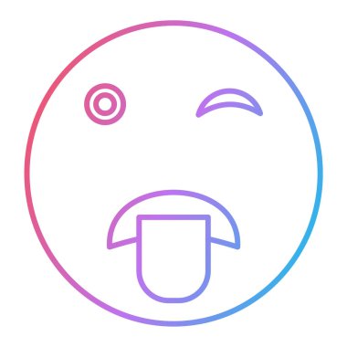 Ağlayan yüz çizgisi simgesi, ana hatlı vektör işareti, beyaz üzerine izole edilmiş doğrusal resim. Sembol, logo illüstrasyonu