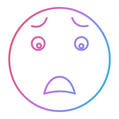 yüz simgesi, vektör illüstrasyonu