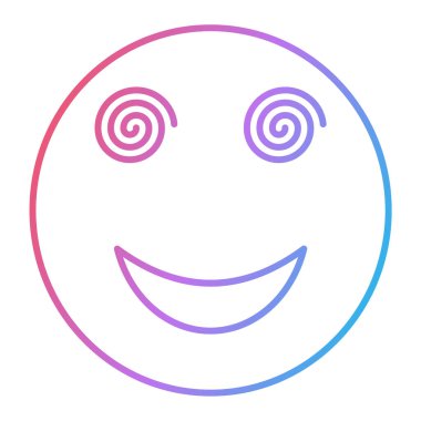 gülen yüz simgesi ikon vektör illüstrasyon tasarımı