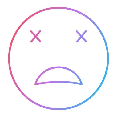 Yüz simgesinin vektör illüstrasyonu