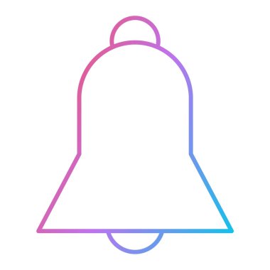 Çan simgesi vektör illüstrasyonu