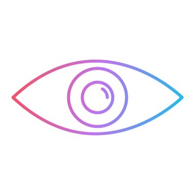 Göz simgesi vektör illüstrasyonu