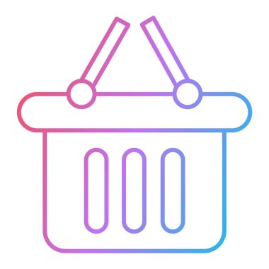 Alışveriş arabası ikon vektör illüstrasyonu