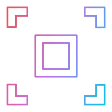 satır pencere simgesi, vektör illüstrasyonu