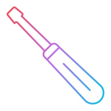 tornavida vektör ince çizgi simgesi