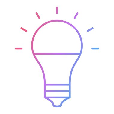 ampul simgesi vektör illüstrasyonu