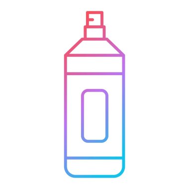 Plastik şişe simgesinin vektör çizimi