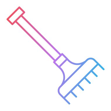 Bahçe ve alet sembolünün vektör çizimi. Ağ için bahçe ve ekipman stoku simgesi.