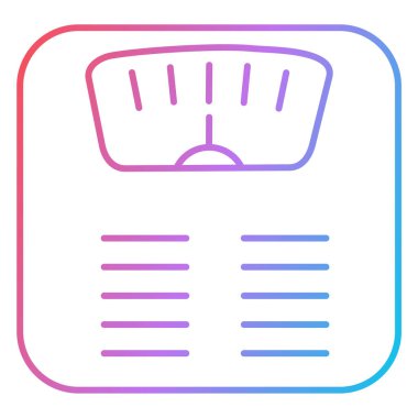 ağırlık ölçekli vektör illüstrasyonu