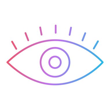 Göz vektör satırı simgesi