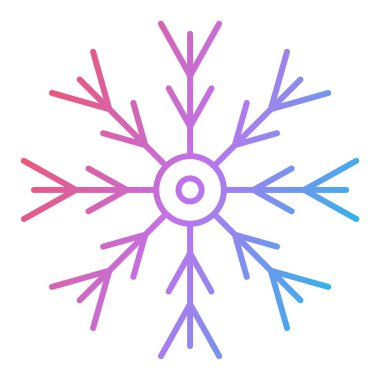 kar Tanesi simgesi vektör çizimi