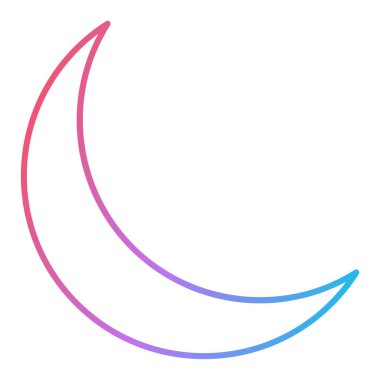 Ay vektör simgesi modern illüstrasyon