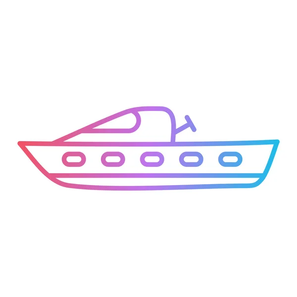 Tekne Ikonu Vektör Illüstrasyonu — Stok Vektör