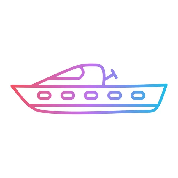 Bateau Icône Vectoriel Illustration — Image vectorielle