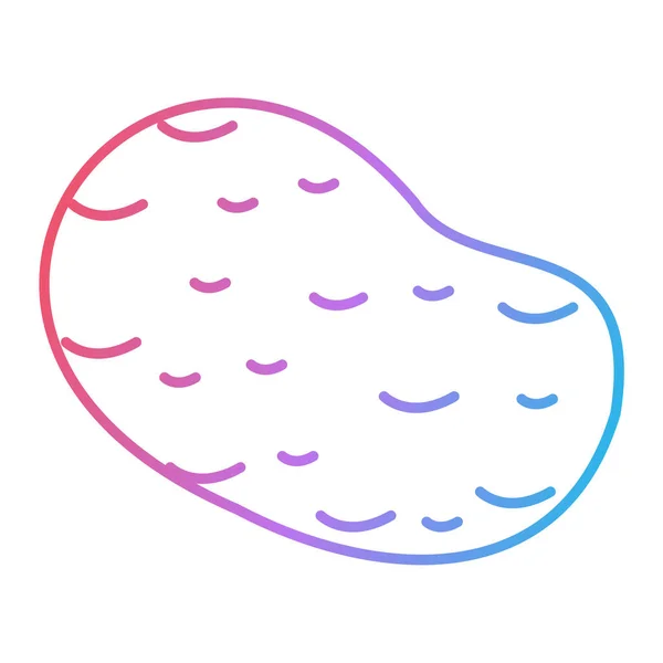 Donut Icoon Schets Illustratie Van Brood Vector Pictogrammen Voor Web — Stockvector
