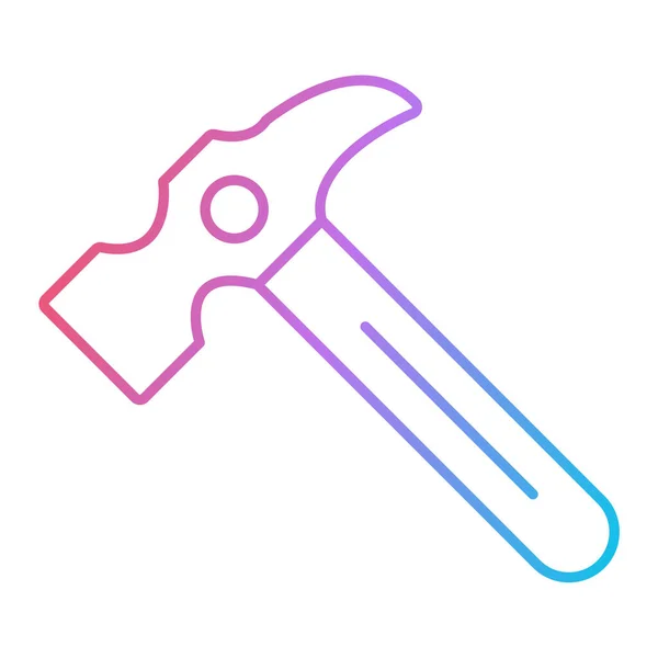 Wrench Icon Vector Dunne Lijn Bord Geïsoleerde Contoursymbool Illustratie — Stockvector