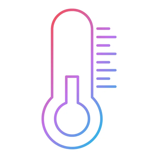 Thermometer Web Icon Vector Illustration — Stock Vector