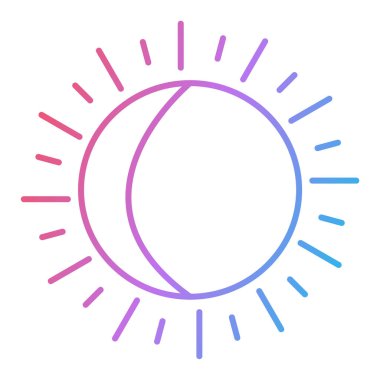 Güneş Simgesi Vektör illüstrasyonu