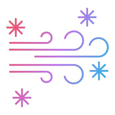 Rüzgâr. Web simgesi basit illüstrasyon 