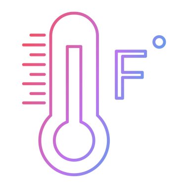 termometre simgesi vektör illüstrasyonu