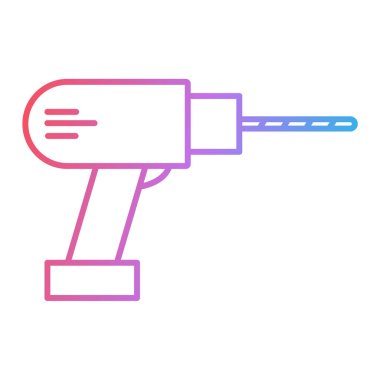 matkap simgesi. Web için çekiç vektör simgelerinin özet çizimi