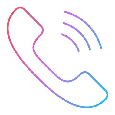 telefon arama simgesi vektör illüstrasyonu