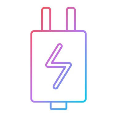 pil vektörü ince çizgi simgesi