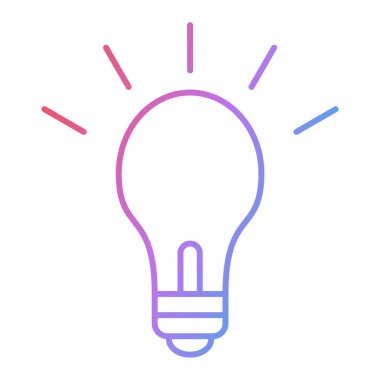 ampul simgesi vektör illüstrasyonu