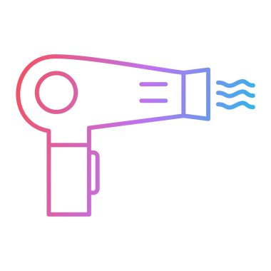 saç kurutma vektörü simgesi gösterimi