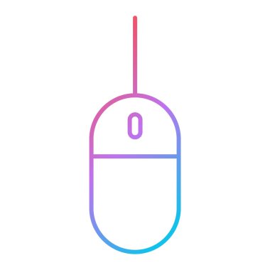 Bilgisayar faresi simgesi. Web tasarımı için kablosuz klavye vektör simgelerinin düz çizimi