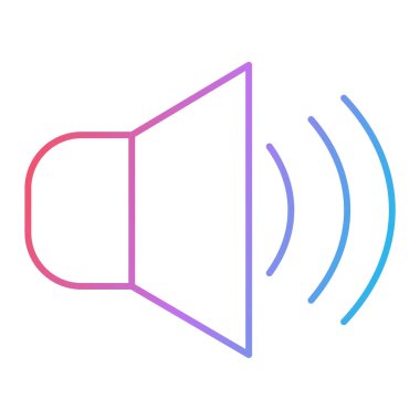 ses simgesi vektör illüstrasyonu