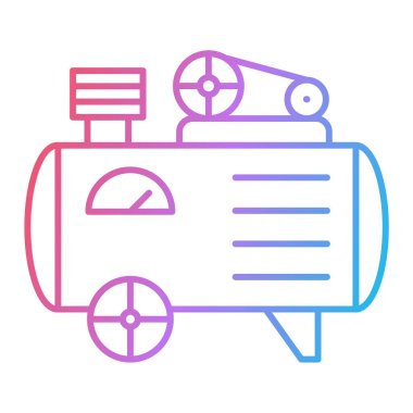 Araba teslimatı ikonu. Ana hatlı vektör çizimi. beyaz arkaplanda izole