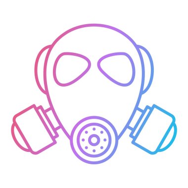 maske simgesi vektör illüstrasyonu