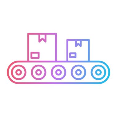 kutulu forklift aracının satır simgesi