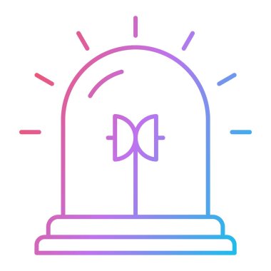 Bir çan simgesinin vektör illüstrasyonu