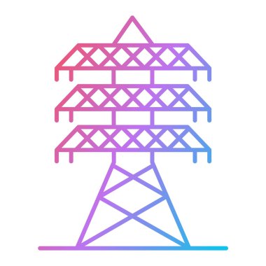 Modern mimari simgesinin vektör illüstrasyonu